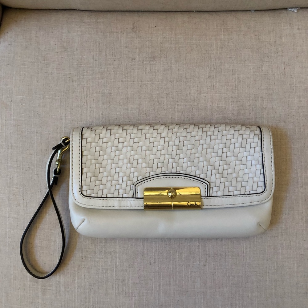Coach clutch wristlet